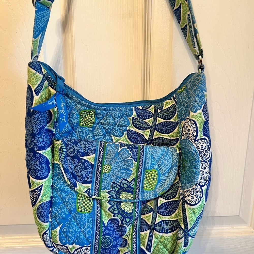 Vera Bradley Clare Lizzy Crossbody Bag Doodle Daisy Magnetic pocket purse wallet